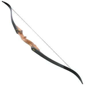 Arc long 60 pouces laminé en bois, recurve, chasse, arc