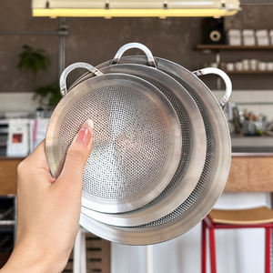 WELAND <span class=keywords><strong>Setaccio</strong></span> a maglia fine in acciaio inossidabile 316L, colino multiuso per olio e <span class=keywords><strong>setaccio</strong></span> da cucina con manici singoli/doppi, 12/14/16/18 cm - Product Image 1