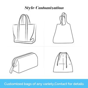 Pochette de luxe personnalisée avec logo, en satin de soie, avec cordon de serrage, pour extensions de cheveux, mèches de cheveux et perruques, recyclable - Product Image 3