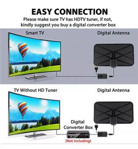Antenne HDTV directe d'usine, récepteur TV, antenne numérique intérieure, récepteur Satellite, amplificateur <span class=keywords><strong>de</strong></span> plat, antenne Dvb-t2 - Product Image 3