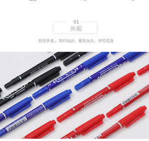 スケッチ描画用のパーマネントインク付きの無毒の防水赤/青/黒パーマネントブラックマーカーペンセット - Product Image 5