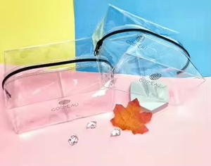 Vente en gros de pochettes d'emballage en papier EVA PVC écologiques sacs à fermeture éclair pochette d'emballage réutilisable en PVC pour les voyages et le <span class=keywords><strong>shopping</strong></span> - Product Image 3