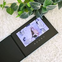 Tarjeta de felicitación con video promocional de marketing con pantalla LCD HD de 7.0 pulgadas