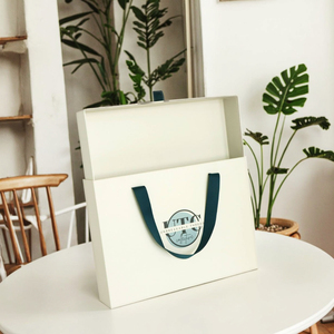 Caja de Regalo Rígida Deslizante con Logotipo Personalizado, Empaque de Cartón para Ropa, Sudadera con Capucha, Asa de Cinta, Esponja, Recubrimiento UV para Calcetines - Product Image 3