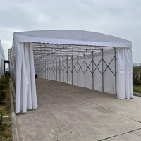 Tente de rangement à armature métallique grand format Powerup, revêtement PVC, pour garage, mariages, événements, expositions et salons professionnels