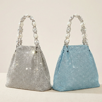 Bolsos de Noche para Mujer, Bolsos de Mano de Lujo con Cristales y Perlas, Almacenamiento Seguro, para Bodas y Fiestas, Elegantes y Glamurosos, con Logotipo Personalizado