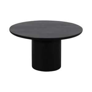Tavolino da Caffè Rotondo in Legno Moderno, Finitura in Legno di Mango Massiccio, Arredamento per Soggiorno - Product Image 1