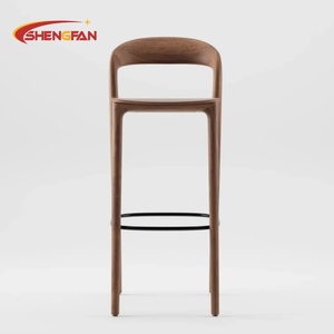 Chaise de <span class=keywords><strong>salle</strong></span> <span class=keywords><strong>à</strong></span> <span class=keywords><strong>manger</strong></span> en bois massif minimaliste <span class=keywords><strong>moderne</strong></span>, siège rembourré en tissu, chaises hautes de bar, tabourets de bar pour hôtel, restaurant, pub, mobilier commercial - Product Image 5