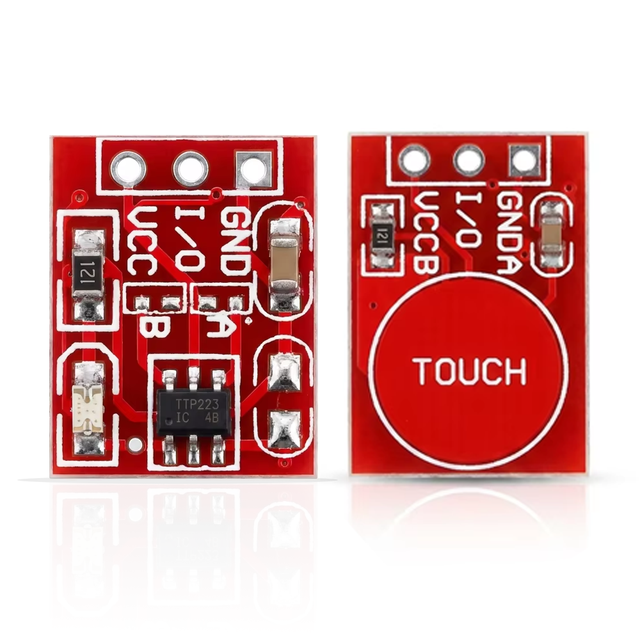 TTP223 Capacitive Touch Switch Module Self-Locking Single Channel Touch Key Sensor Board for Arduino DIY