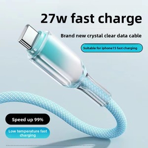 <span class=keywords><strong>C</strong></span>âble de charge rapide tressé à dégradé de couleurs pour téléphones Android Xiaomi / Micro <span class=keywords><strong>USB</strong></span> / Type-<span class=keywords><strong>C</strong></span> - Product Image 2