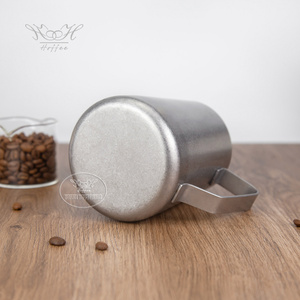 Rung đánh bóng 350/600ml pha cà phê nghệ thuật bình 18/8 thép không gỉ EAGLE miệng vòi quy mô Laser đánh dấu cà phê sữa bình - Product Image 6