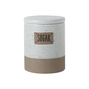 Custom cheap china wholesale food tea coffee sugar salt ceramic storage jar kitchen ceramic canister sets