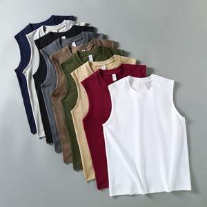 قميص رياضي بدون أكمام للرجال ذو ملمس بارد، توب أنيق للرجال، سترة رياضية سريعة الجفاف للصالة الرياضية - Product Image 1