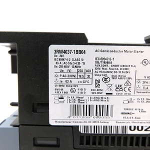 3RW4037-1BB04 SIRIUS 3RW4037 ซอฟต์สตาร์ทเตอร์ SOFTSTARTER เอซี เซมิคอนดักเตอร์ มอเตอร์สตาร์ทเตอร์ ของใหม่ในสต็อก - Product Image 2