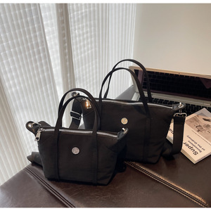 Bolso Tote Mediano de PU para Mujer, Estilo Vintage, con Logotipo Personalizado, para Compras, Playa, con Bolsillo, en Oferta - Product Image 2