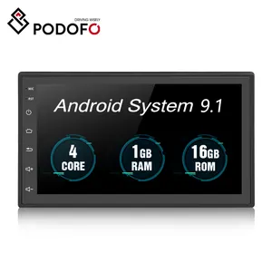 Podofo 2 Din Android 7 "Autoradio Stereo Video Player GPS Navigation WIFI BT FM RDS 2.5D Touchscreen Universal