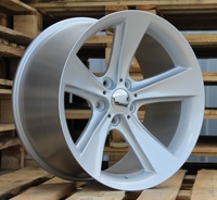 Nouvelles Jantes en Alliage Concaves Style 128 Noir Brillant Argent 17 18 19 Pouces, Entraxe 5x120, pour BMW E34 E38 E39 E60 E61