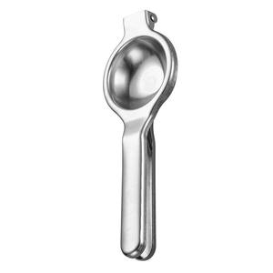 Presse-citron manuel en acier inoxydable argenté avec poignée, presse-agrumes pour citron et lime, pince à citron en acier inoxydable - Product Image 5