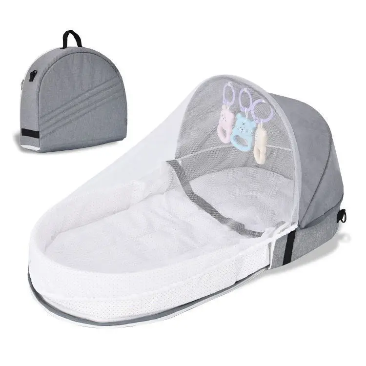 wholesale fashion Isolation foldable baby bed Travel disposable Portable crib baby bed quilted diaper bag for babies waterproof