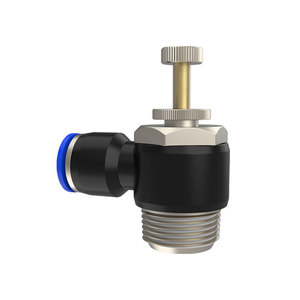 วาล์วควบคุมความเร็วแบบปรับได้ Dde Dade Pneumatics สำหรับสายลมนิวเมติก ข้อต่อเร็ว รุ่น SL4 6 8 10 12 สำหรับกระบอกสูบ M5 - Product Image 1