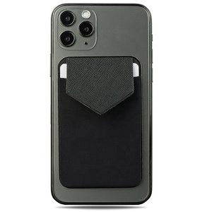 Portefeuille de téléphone portable adhésif personnalisé de nouvelle conception, autocollant résistant, tissu élastique, porte-cartes à coller - Product Image 3