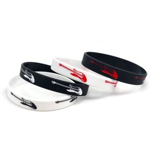 Bracelet en silicone pour concert, bracelet de guitariste, bracelet en caoutchouc pour concours de musique, fête musicale, concert, cadeau pour amis, fans, fêtes et vacances - Product Image 3