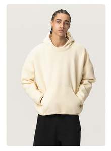 Kanye Kanye amélioré avec transfrontalier court large INS Silhouette Hoodie automne et hiver Hoodie Man - Product Image 4