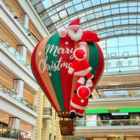 Ballons publicitaires colorés personnalisés, ballon à air chaud avec modèle de Père Noël, ballon gonflable géant avec Père Noël de Noël