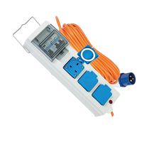 Kit d'alimentation électrique mobile pour camping-car 15M avec RCD et MCB et câble H05VV-F 3*1.5mm avec prise secteur CEE
