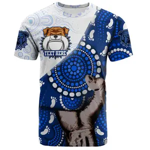 Australia Ciudad de Canterbury Bankstown Custom Plus Size Camisas de hombre Venta al por mayor Doggies Blood In My Veins Patronage Camiseta de mujer
