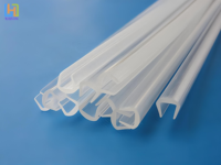 Barres de reliure à glissière incurvées lisses en PVC barres de dossier transparentes Clips de tige de traction A4 en tissu de clôture Clips de barre de traction