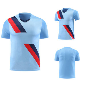 Maillot de football d'été style français, uniforme d'équipe personnalisé, vêtements de sport anti-humidité, unisexe adulte - Product Image 4