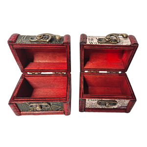 Yakimoto 2 pièces nouveau petit conteneur de stockage en <span class=keywords><strong>bois</strong></span> avec couvercle boîtes de rangement pour bacs bijoux objets de collection nourriture thé bonbons collations - Product Image 4