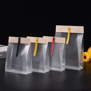 Sacchetti di Carta Trasparenti per Regali, Snack, Caramelle, Biscotti, con Nastro in Pelle Riutilizzabile, Sacchetti di Carta per Pane - Product Image 5
