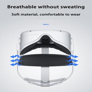 YLW Design VR-accesorios para <span class=keywords><strong>gafas</strong></span> <span class=keywords><strong>Oculus</strong></span> <span class=keywords><strong>Quest</strong></span> <span class=keywords><strong>2</strong></span>, correa para la cabeza, cubierta facial ajustable - Product Image 4