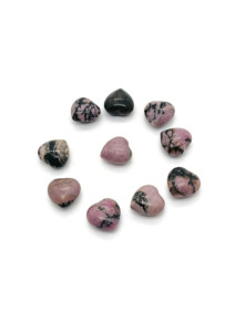 Corazón de Rodonita, Piedra Preciosa, Cristales Curativos, Piedra de Cuidado Personal, Corazones de Cristal, Regalo y Artesanía, Precio al por Mayor - Product Image 2