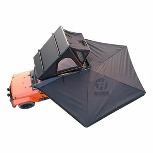 Aluminum alloy ute canopy triangle folding roof top Tent for car and pickup camping