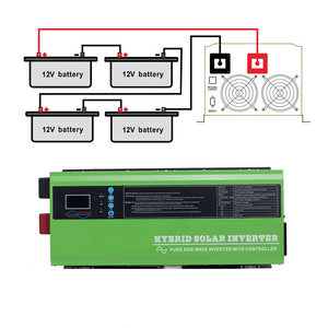 เครื่องชาร์จ OEM UPS 1KW 2KW 3KW 4KW 5KW 6KW 8KW 10KW 12KW เฟสเดียว ไฮบริด AC คลื่นไซน์บริสุทธิ์ พลังงานแสงอาทิตย์ - Product Image 1