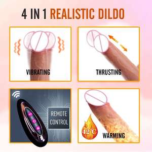 Mainan Seks Vibrator Dildo Remote Control untuk Wanita, Permainan Pasangan, Dildo Asli, Pijat Titik G, Pengisian Daya Magnetik USB - Product Image 3