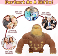 Jouet sensoriel Gorilla Monkey extensible, jouet anti-stress à presser, jeu sensoriel relaxant, jouets fidget, cadeaux promotionnels