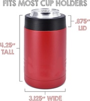 Unisweet Classic, refroidisseur de canettes et de bouteilles réutilisable en acier inoxydable à double paroi, garde les boissons froides pendant des heures