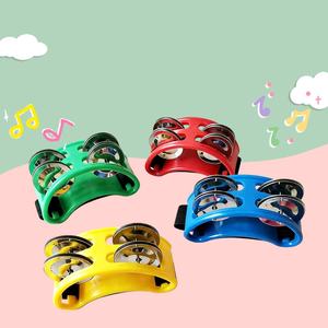 Pandereta de pie, tambor de mano africano, tambor de pie, campana de pie, percusión, instrumentos musicales Orff para tocar guitarra folk - Product Image 2