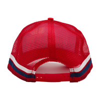 Vente en gros de casquettes de camionneur personnalisées de haute qualité avec impression frontale et patch tissé à profil haut 5 panneaux pour enfants et adultes