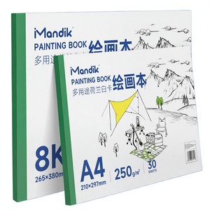 Bloc de dessin Mandik A3 250 g/m² 30 feuilles blanc néerlandais avec stylos marqueurs, impression numérique, portable PVC / Peinture - Product Image 2
