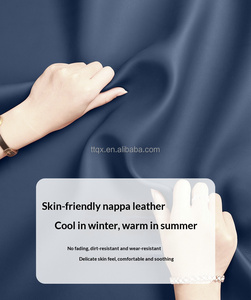 Coprisedili Auto in Pelle Nappa Blu, Eleganti e Avvolgenti, Morbidi al Tatto, Universali per Tutte le Stagioni, per <span class=keywords><strong>Opel</strong></span> Astra <span class=keywords><strong>Corsa</strong></span> Mokka Crossland - Product Image 5