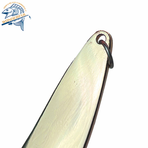 198g cuillère en métal Spinner leurre de pêche appâts durs paillettes avec plume triple crochet matériel de pêche - Product Image 4