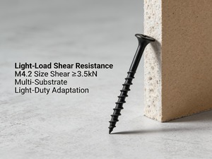 Vis à cloison sèche en acier au carbone phosphate noir M3.5/M4.2, installation encastrée, directement de l'usine, pour la décoration (Tornillo <span class=keywords><strong>Para</strong></span> Paneles De Yeso) - Product Image 4