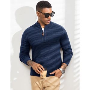 Suéter FOXA con Cierre de Cremallera, para Hombre, Manga Larga, Cuello Alto, Informal, Antipilling, 100% Acrílico, Grosor Estándar - Product Image 5