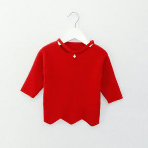 Suéteres de Última Moda con Diseño de Blusa con Dobladillo Curvo y Precio de Fábrica - Product Image 1