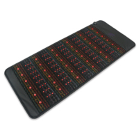 Luxuryade B190 Tapis Chauffant à Ions Négatifs FIR en Cristal d'Améthyste, Matelas Infrarouge Thérapeutique avec Lumière Rouge Photon et PEMF
